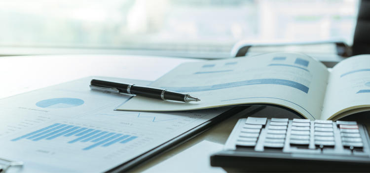 Close up of Printed Reports