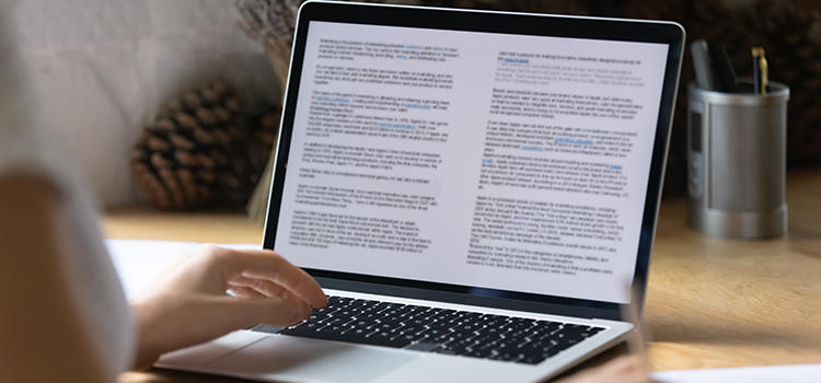 Person Working at Computer