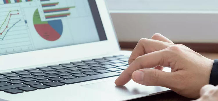 Laptop Computer with Graphs